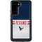 NFL Houston Texans White Striped Galaxy S24 Plus Waterproof Case