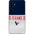 NFL Houston Texans White Striped Galaxy S25 Skin