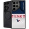 NFL Houston Texans White Striped Galaxy S24 Ultra Kickstand Case