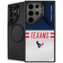 NFL Houston Texans White Striped Galaxy S25 Ultra Kickstand Case
