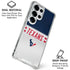 NFL Houston Texans White Striped Galaxy S25 Ultra Clear Case