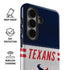 NFL Houston Texans White Striped Galaxy S26 Impact Case