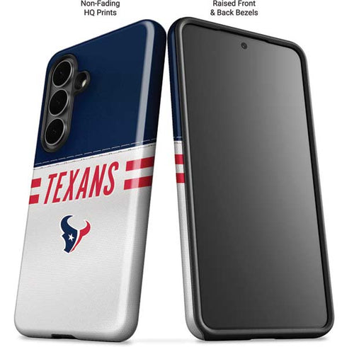 NFL Houston Texans White Striped Galaxy S26 Impact Case