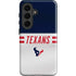 NFL Houston Texans White Striped Galaxy S26 Plus Impact Case