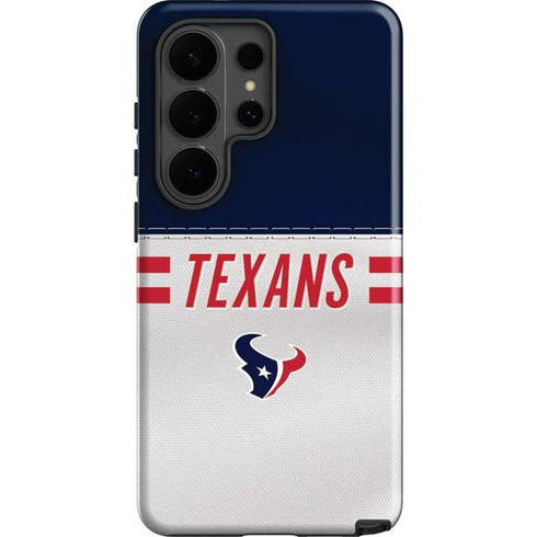 NFL Houston Texans White Striped Galaxy S26 Ultra Impact Case
