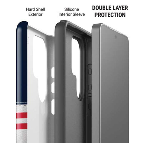 NFL Houston Texans White Striped Galaxy S26 Ultra Impact Case