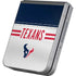 NFL Houston Texans White Striped Galaxy Z Flip6 Skin