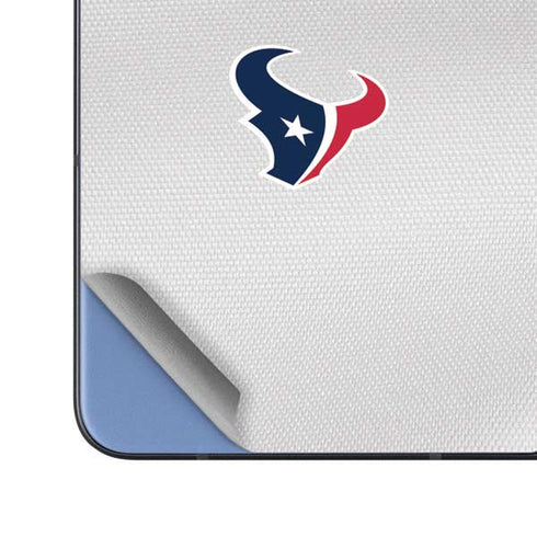 NFL Houston Texans White Striped Galaxy Z Fold5 5G Skin