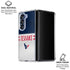 NFL Houston Texans White Striped Galaxy Z Fold6 Clear Case