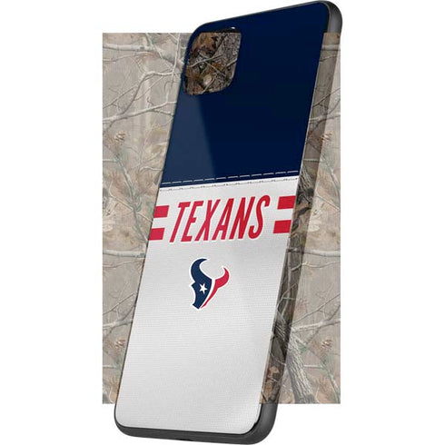 NFL Houston Texans White Striped Google Pixel 4 XL Skin