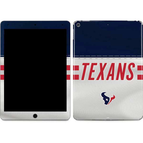 NFL Houston Texans White Striped iPad Skins