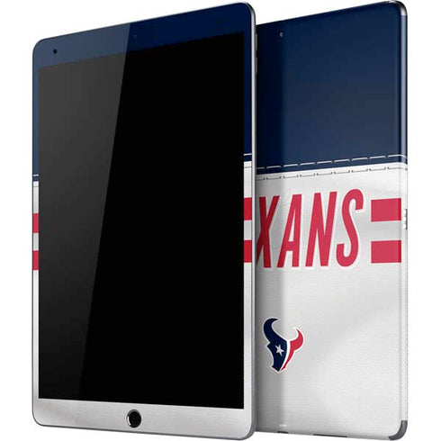 NFL Houston Texans White Striped iPad Skins
