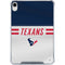 NFL Houston Texans White Striped iPad 11th Gen (2025) Clear Case