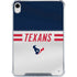 NFL Houston Texans White Striped iPad 11th Gen (2025) Clear Case