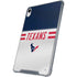 NFL Houston Texans White Striped iPad 11th Gen (2025) Clear Case
