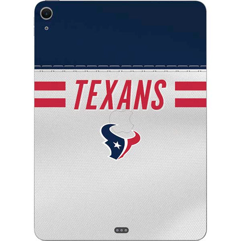 NFL Houston Texans White Striped Apple iPad Air Skin