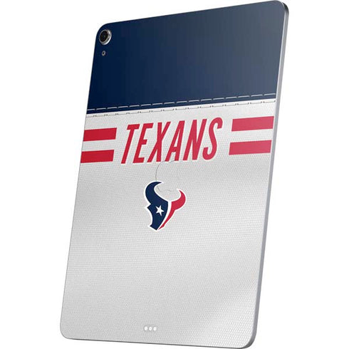 NFL Houston Texans White Striped Apple iPad Air Skin