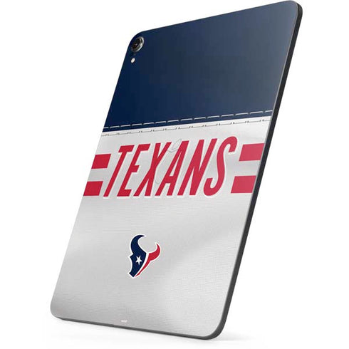 NFL Houston Texans White Striped Apple iPad Pro Skin