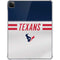 NFL Houston Texans White Striped iPad Pro 11in (2024) Clear Case