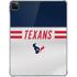 NFL Houston Texans White Striped iPad Pro 11in (2024) Clear Case