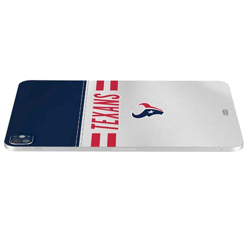 NFL Houston Texans White Striped iPad Pro 13in M4 (2024) Skin