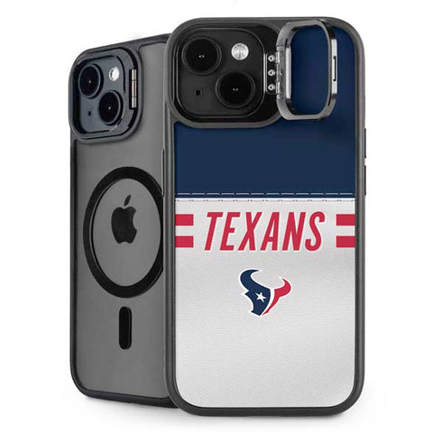 NFL Houston Texans White Striped iPhone 13 Kickstand Case