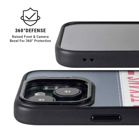 NFL Houston Texans White Striped iPhone 14 Kickstand Case