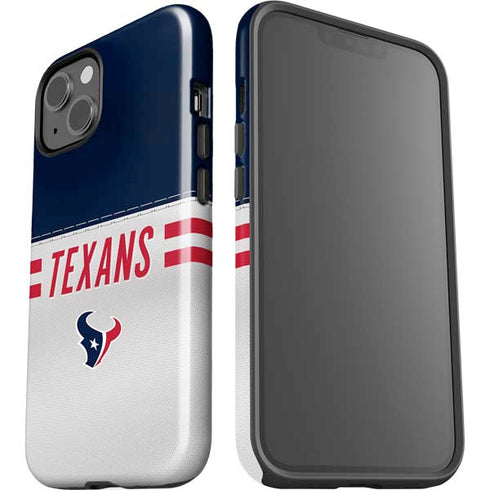 NFL Houston Texans White Striped iPhone 15 Impact Case