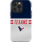 NFL Houston Texans White Striped iPhone 15 Pro Impact Case