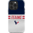 NFL Houston Texans White Striped iPhone 15 Pro Impact Case