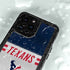 NFL Houston Texans White Striped iPhone 15 Pro Waterproof Case