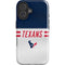 NFL Houston Texans White Striped iPhone 16 Plus Impact Case