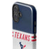 NFL Houston Texans White Striped iPhone 16 Plus Impact Case