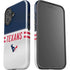 NFL Houston Texans White Striped iPhone 16 Plus Impact Case