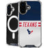 NFL Houston Texans White Striped iPhone 16 Plus MagSafe Case