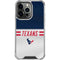NFL Houston Texans White Striped iPhone 16 Pro Clear Case