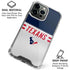 NFL Houston Texans White Striped iPhone 16 Pro Clear Case