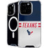 NFL Houston Texans White Striped iPhone 16 Pro Max MagSafe Case