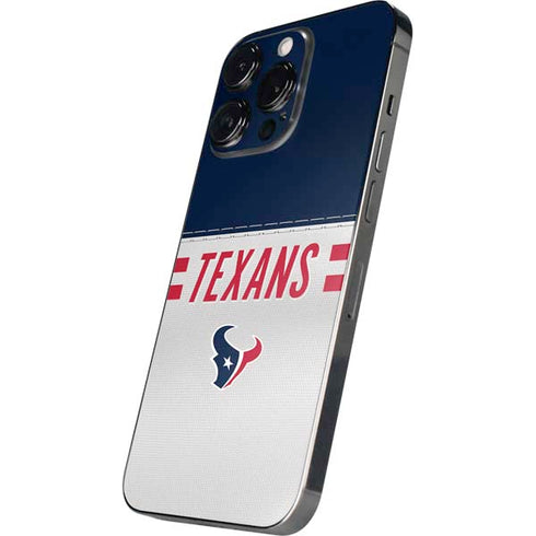 NFL Houston Texans White Striped iPhone 16 Pro Max Skin