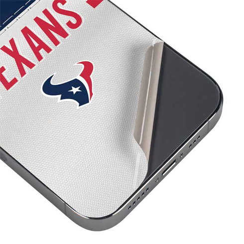 NFL Houston Texans White Striped iPhone 16 Pro Skin