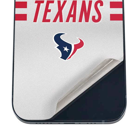 NFL Houston Texans White Striped iPhone 16 Skin