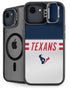 NFL Houston Texans White Striped iPhone 16e Kickstand Case