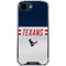 NFL Houston Texans White Striped iPhone 16e Clear Case