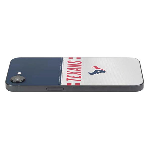 NFL Houston Texans White Striped iPhone 16e Skin