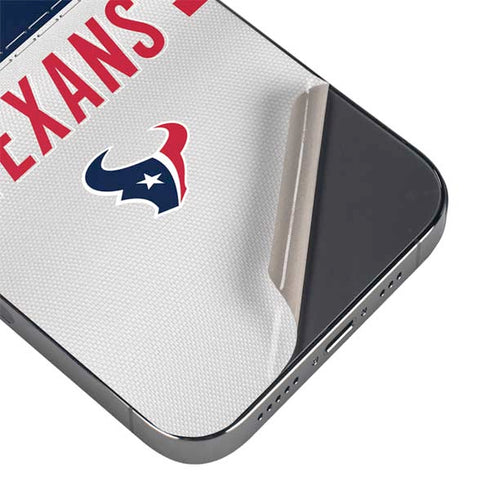 NFL Houston Texans White Striped iPhone 16e Skin