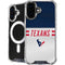 NFL Houston Texans White Striped iPhone 17 MagSafe Case