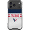 NFL Houston Texans White Striped iPhone 18 Pro Clear Case