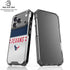 NFL Houston Texans White Striped iPhone 18 Pro Clear Case