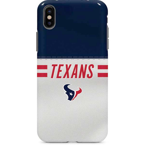 NFL Houston Texans White Striped iPhone 8 Pro Case