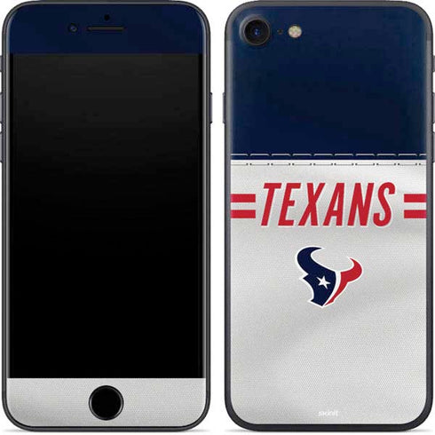 NFL Houston Texans White Striped iPhone 8 Skin
